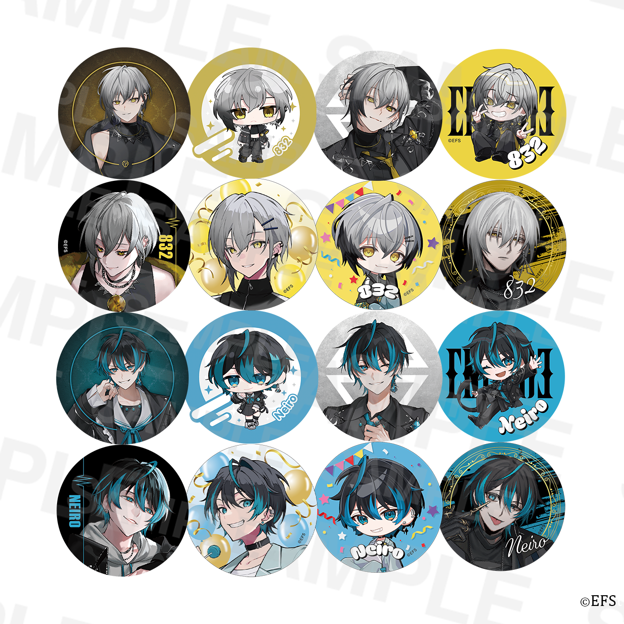 はちねい】お正月SP！狙い撃ちランダム缶バッジ2026 全16種 – ELEMEMT SHOP