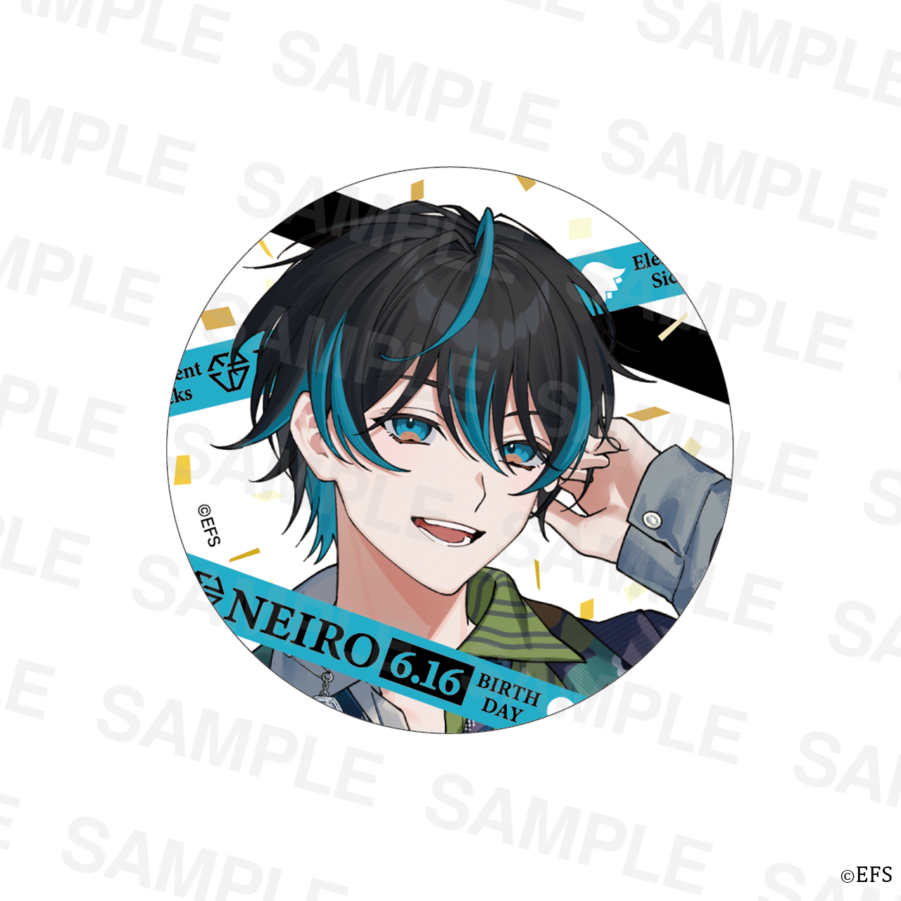 ものくろ BIRTHDAY GOODS 2026 直筆イラスト缶バッジ8個 【公式通販】
